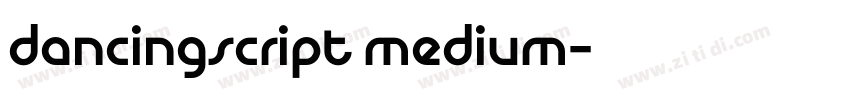 dancingscript medium字体转换